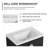 Flolinda 18.5'' Solid Surface Square Bathroom Sink-100133537