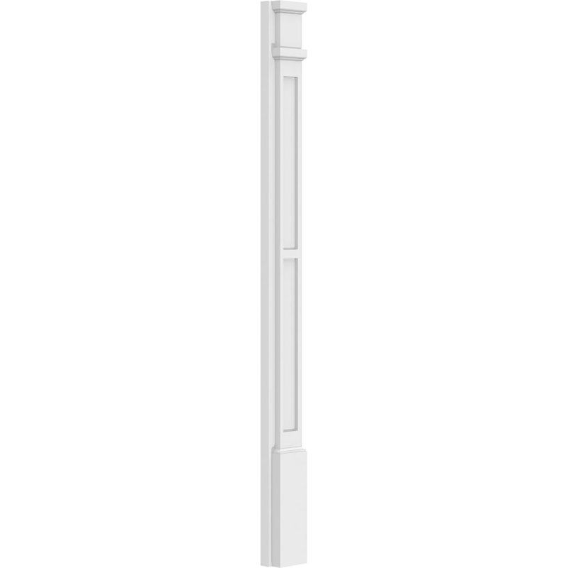 Deux pilastres en PVC TruCraft (la paire), H 48 po x l 5 po x P 2 po, Capitale décorative
