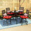 Alyne 4 - Person Patio Dining Set with Square Table , Cushions Included