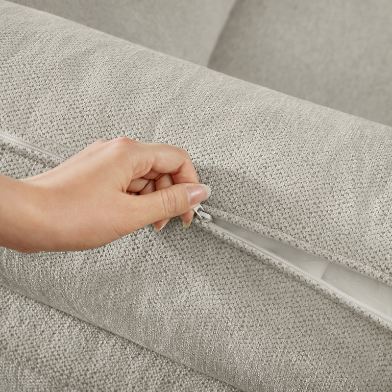 Canapé modulaire rembourré sans accoudoirs Choquette, Gris