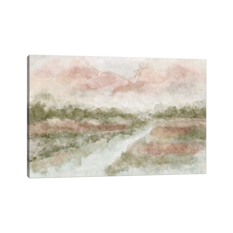 Peaceful Waters, 8" H x 12" W x 0.75" D, Wrapped Canvas, No Mat