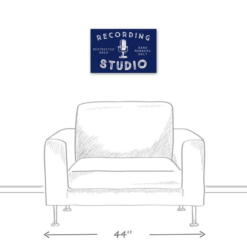 Entertainment Canvas Art, 12" H x 18" W x 1.25" D