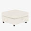 Canapé-lit modulable 6 places convertible avec rangement, dossier et coussins confortables, ressorts ensachés en mousse haute densité, tissu chenille beige, structure en bois offrant un bon soutien, capacité de charge de 113 kg par place
