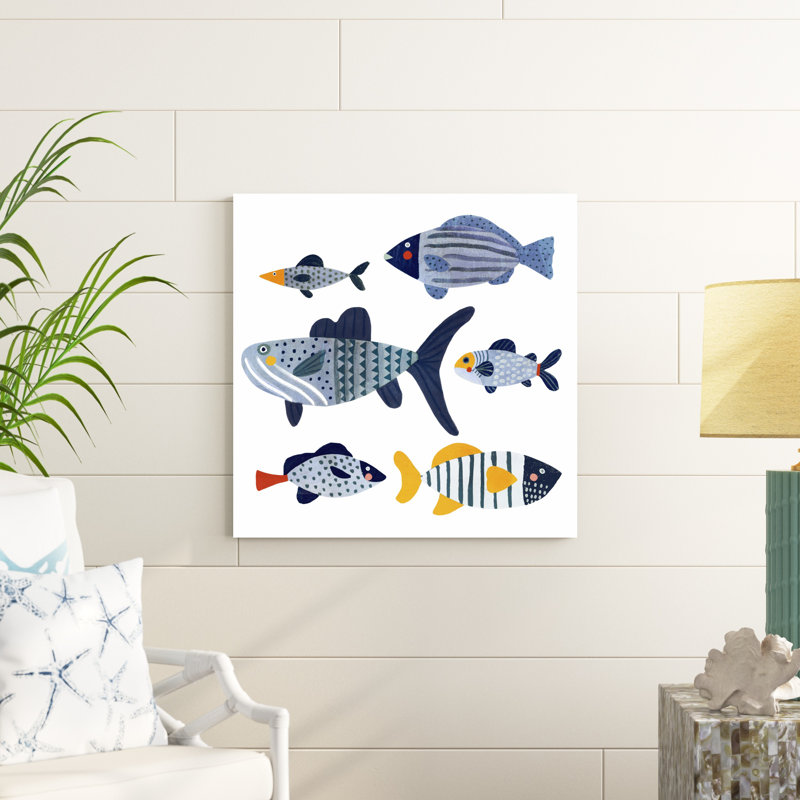 Poisson à motif II, H 30 po x l 30 po