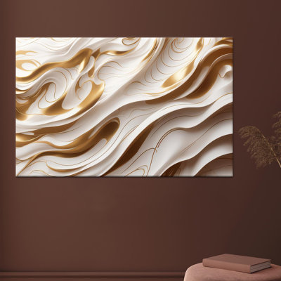 Œuvre d'art moderne sur toile tendue, décorations élégantes