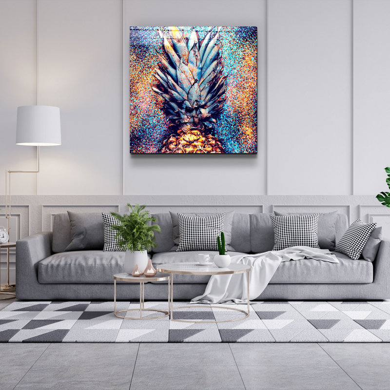 Élégante peinture décorative en verre trempé, 40 x 40 po | 100% verre trempé, épaisseur: 0,16 pouce | Impression UV pour des couleurs éclatantes et une durabilité | Parfait pour la décoration intérieure et les amateurs d'art