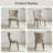18.3'' Seat Height Modern Upholstered Wingback Dining Chair with Solid Wood Legs-1183853049