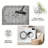 1PC Vintage Distressed Grey Persian Medallion area rugs for Living Room, Soft and Comfortable, Suitable for all seasons, easy-to-maintain, machine washable Indoor floor mat, Under Table Farmhouse suitable for dining room, bedroom, home office,-1957257223