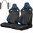 2PC New Universal Bucket Racing Seats Stitch PVC Leather Reclinable Carbon Look Leather Back With Adjustor Slider(Not Including Seat Bracket ) 1 Box Of 2 Pieces-123796558