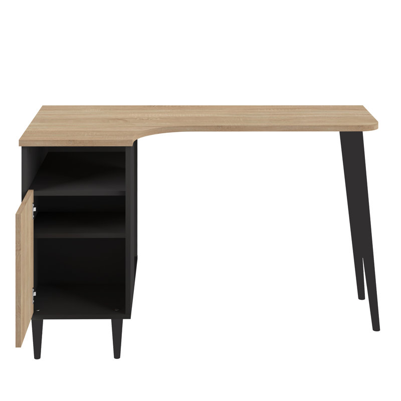 Brianne Nook L-Shape Secretary Desks, Black