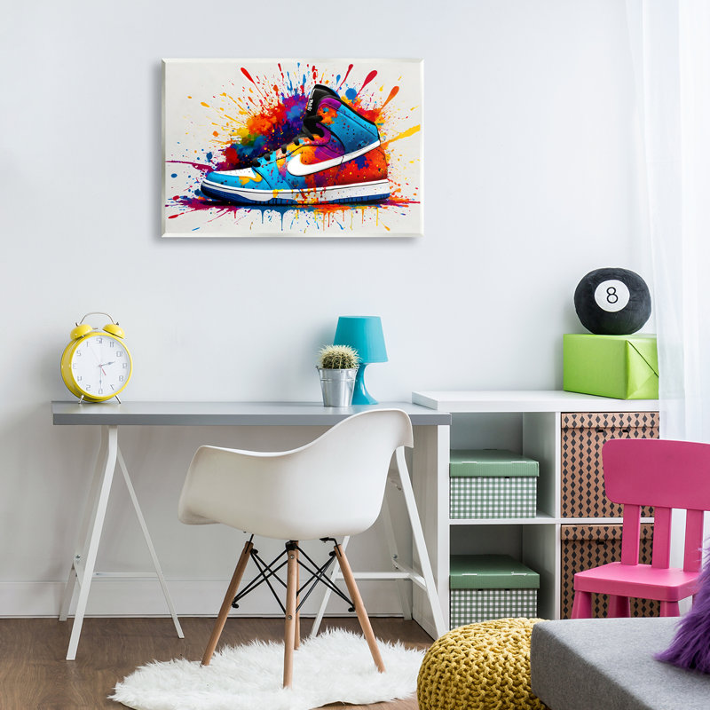 Plaque murale Centric Sneaker Splash, design by Creative Studio, H 13 po x l 19 po