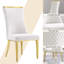 Chaise parsons capitonnée en velours-131513381