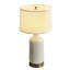 Lampe de table en céramique avec base en laiton, lampe de table simple pour le salon / la chambre à coucher