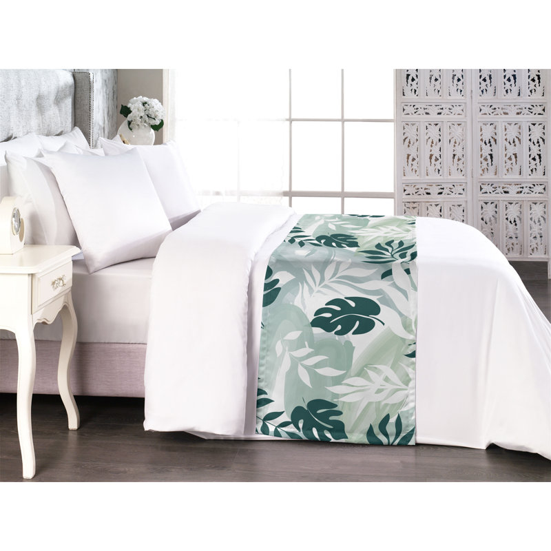 Foulard de lit Ambesonne Leafy Silhouettes