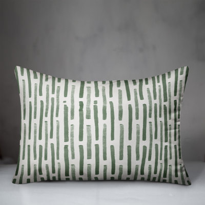 Striped Outdoor Reversible Throw Pillow