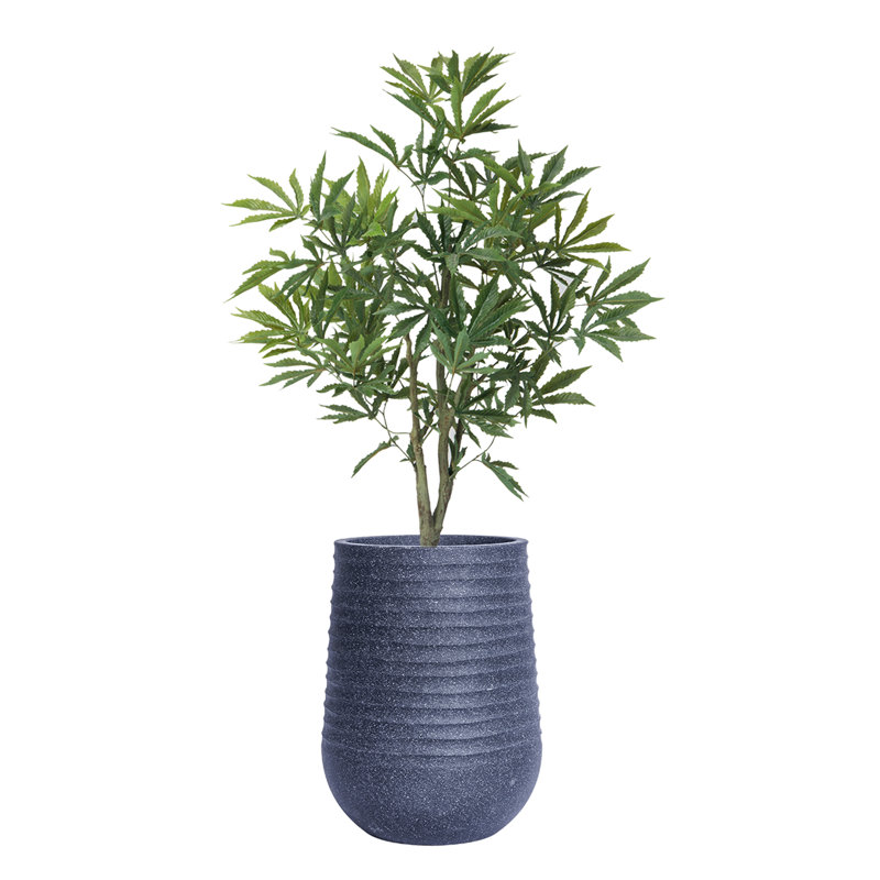 Arbre à fleurs artificiel en pot 48,08 ", Bleu