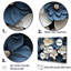 «Blue and White Adorned Violets - Violets», art mural encadré-97048218-119772023-97048217