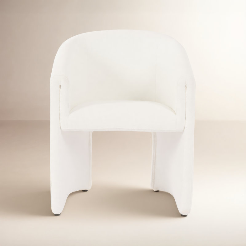 Elmore Upholstered Dining Chair, Thames Cream