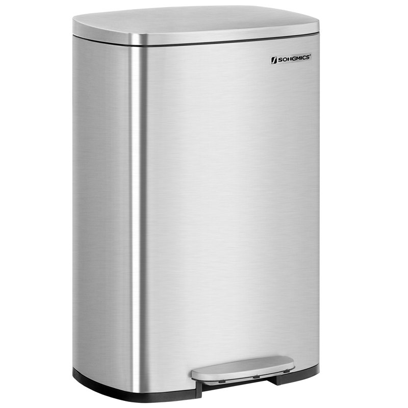 Steel Step On Kitchen Trash Can - 50L