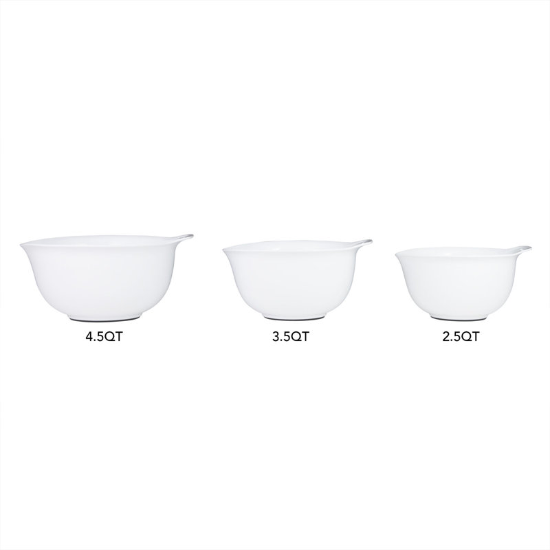 KitchenAid® Universal 3-Piece Nesting Mixing Bowls, Off White