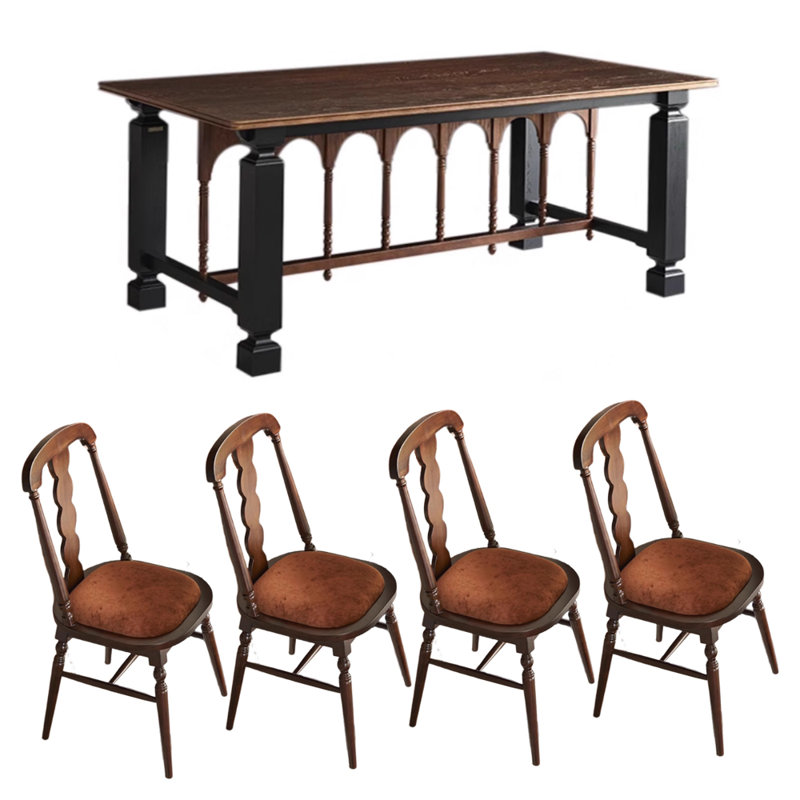 Retro Exquisite And Durable Rectangular Table, 29.92"H x 86.61"L x 35.43"W