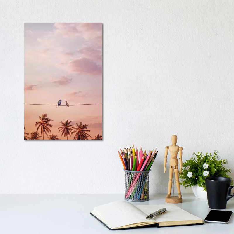 Hummingbirds In Love by Jonas Loose - Wrapped Canvas Print, 20.32 cm H x 30.48 cm W