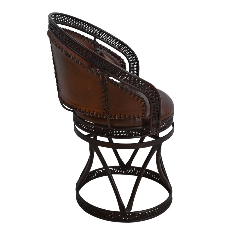 Jaiguna Leather & Iron Dining Chair