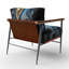 Crossreagh - Fauteuil d'appoint rembourré en marbre-536350925