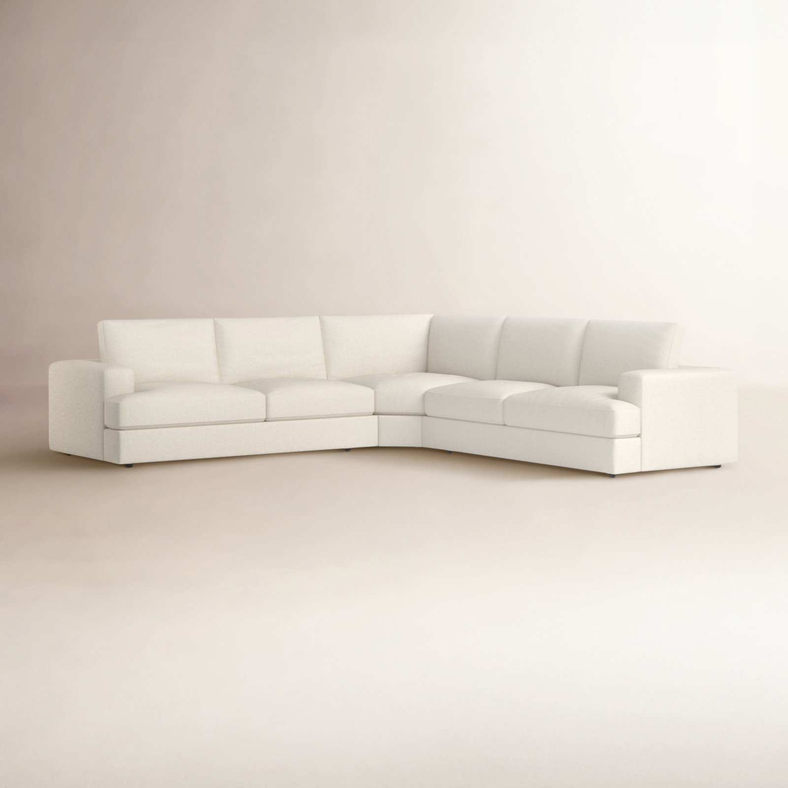 Cayden Sectional, Conversation Pearl Basketweave