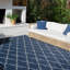 Tapis intérieur / extérieur bleu marine Anastasaos-29515449