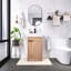 Meuble-lavabo autoportant 18 po avec lavabo intégré en céramique 18 po
