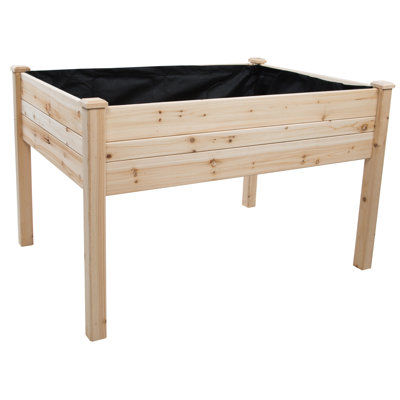 Pot à fleurs surélevé en bois McNeal