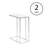 Glass Top End Table
