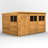 Powersheds 12 x 8ft Timber Overlap Pent Garden Shed