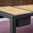 Vernease Outdoor Patio Aluminum Rectangle Coffee Table With Ice Bucket-1990520434