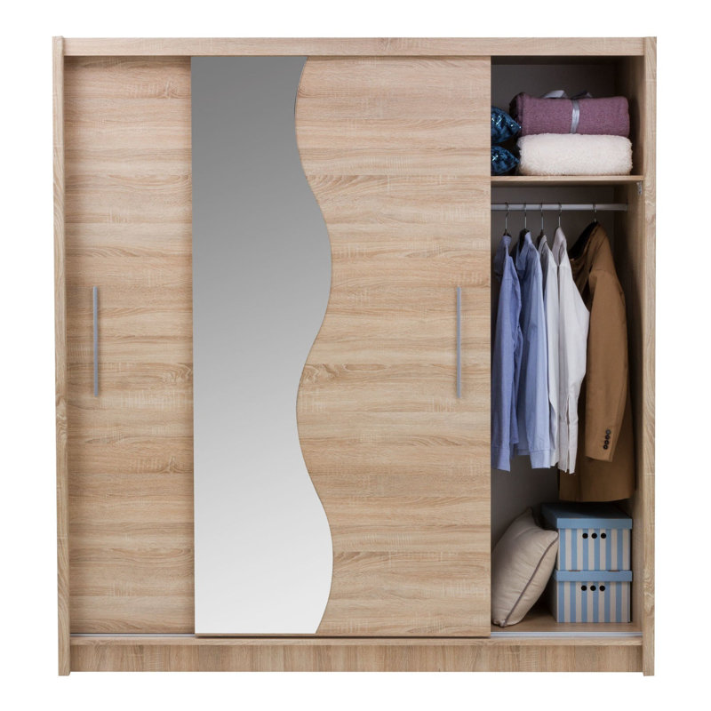 Bergamo Manufactured Wood Wardrobe, Graphite