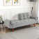 Kamaren Full 75.39" Futons Upholstered Convertible Sofa