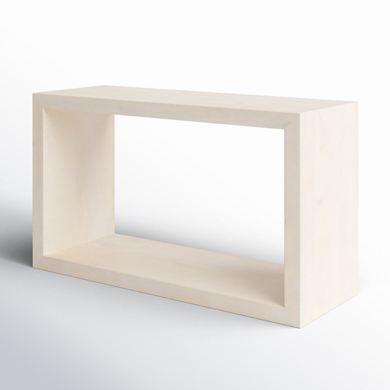 Alberry 52'' Solid Wood Console Table, Washed White