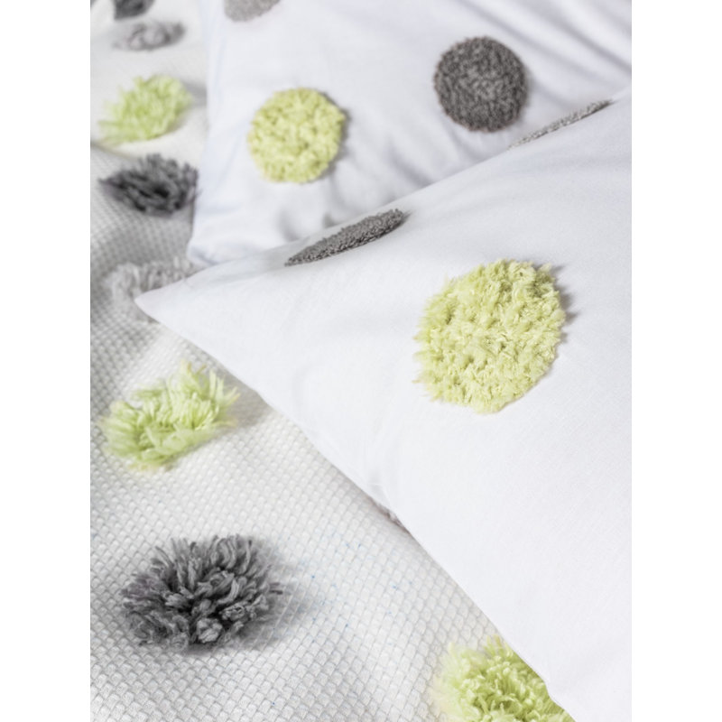 Pique Bedding Set, Grey, 90.6 x 98.4 in | 100% Polyester with 145 Thread Count | Includes Flat Sheet (94.5 x 102.4 in) & 2 Pillowcases (19.7 x 27.6 in) | Machine Washable, Soft & Durable Design