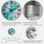 Marbre turquoise abstrait - horloge murale moderne-628831473