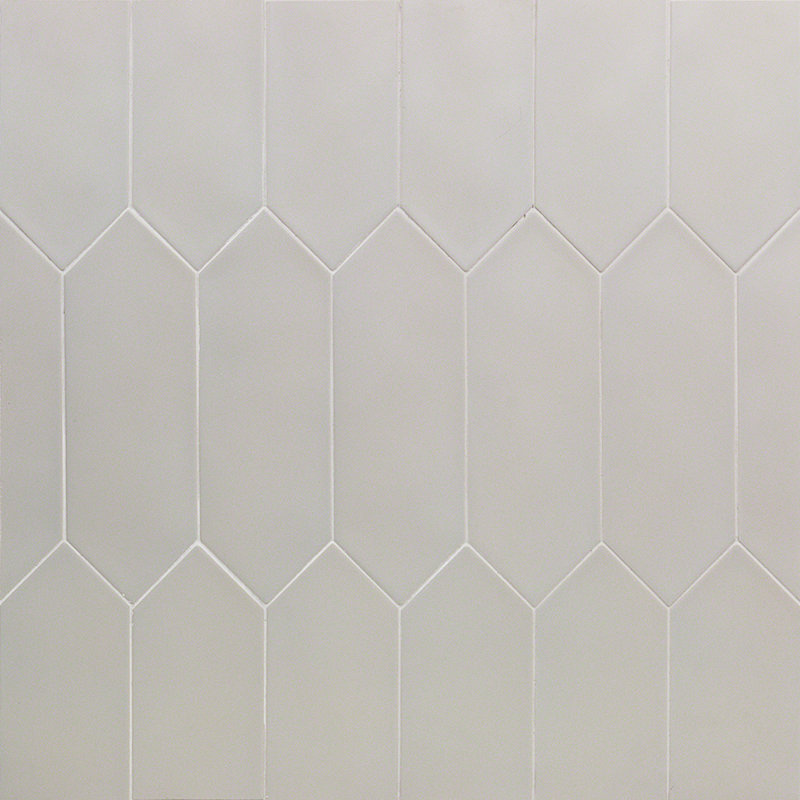 Aliante 4x12 Picket Matte Concrete Look Porcelain Tile, Light Gray