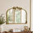 Vintage Arched Metal Wall Mirror with Bird & Branch Iron Wall Decor for Bedroom, Entryway, Living Room-1030929970