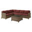 Ensemble de conversation modulaire avec coussins Leandra-758815700