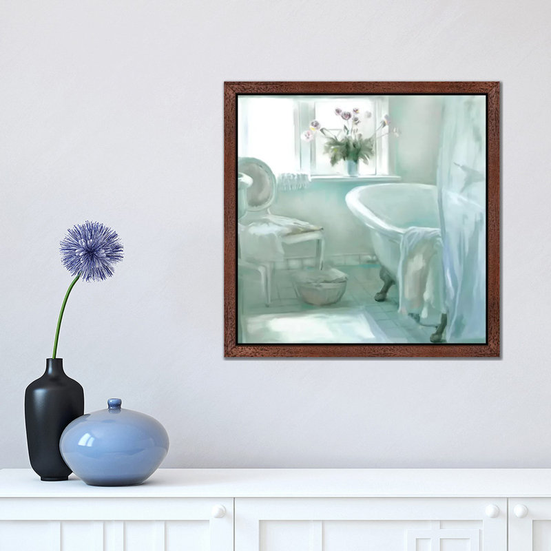Ambiance by Carol Robinson - Painting, 66.04 cm H x 66.04 cm W, Brown Framed