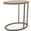 Table de chevet à plateau en métal / bois Tamel, base compacte et polyvalente, 14,26 po de profondeur, 22,02 po de largeur, 23,5 po de hauteur