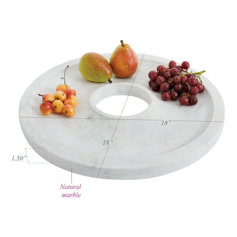 Orren Ellis Austell Marble Platter