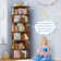 Hildelind 360° Rotating Bookcase, Storage and Display Bookshelf for Home Office and Living Room