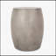 Outdoor Lightweight Concrete Side Table with Modern Design and Oval Tabletop