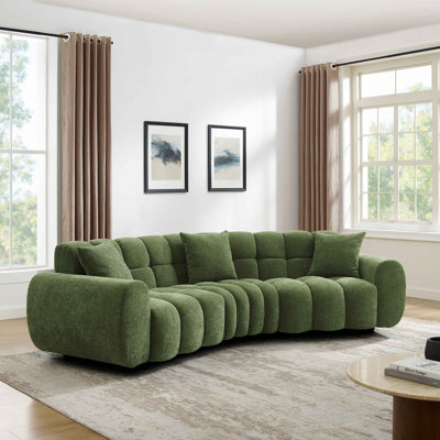 Canapé courbé Type3 4S de style moderne l 136 po Jozwiak