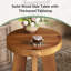 Solid Wood Pedestal End Table